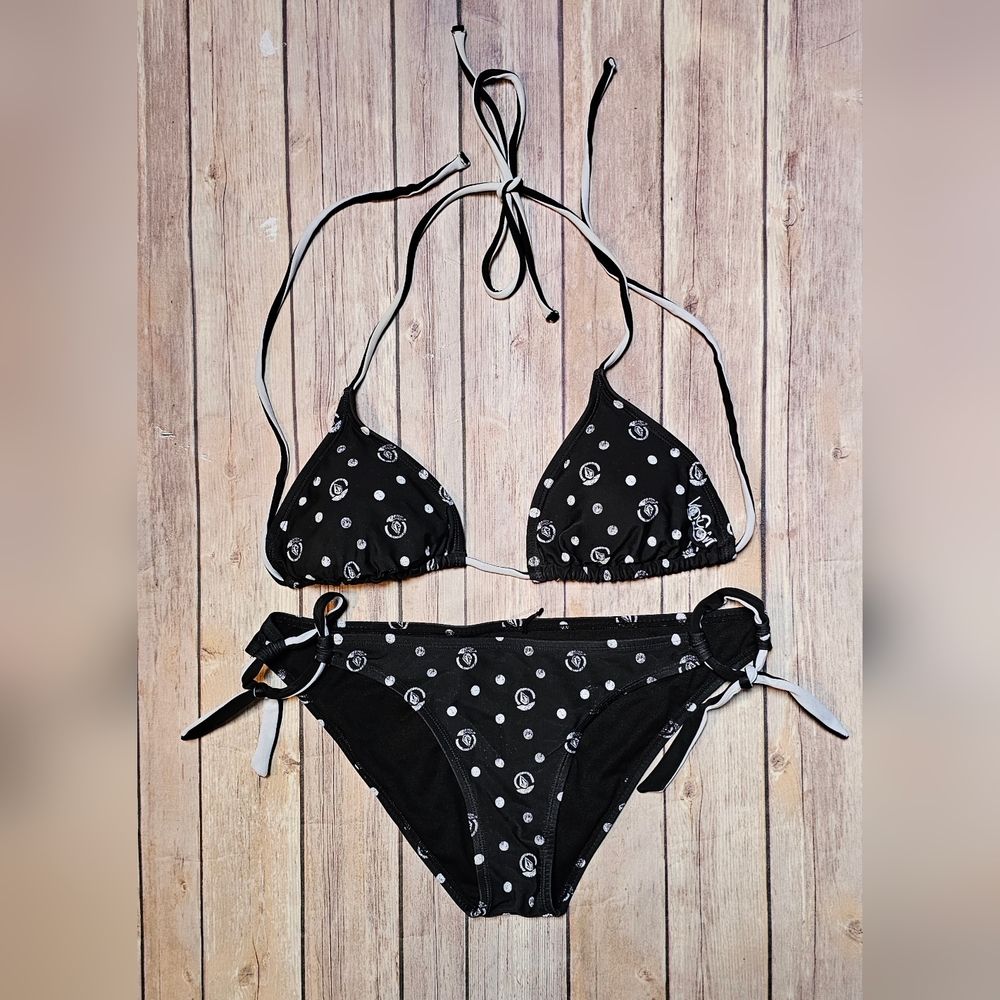 Black and White Polka Dot Bikini